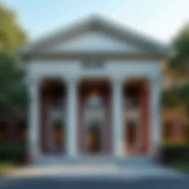 Exterior view of a popular bank in Florence, SC