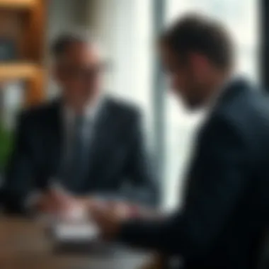 Mentorship Opportunities in Wealth Management A mentor guiding a mentee in wealth management