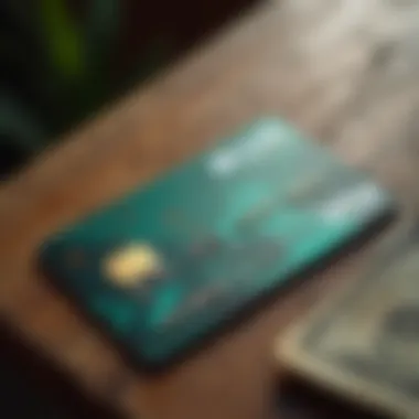 Credit card with a unique design symbolizing financial empowerment