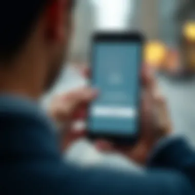 A person receiving a notification of tax refund approval on a smartphone