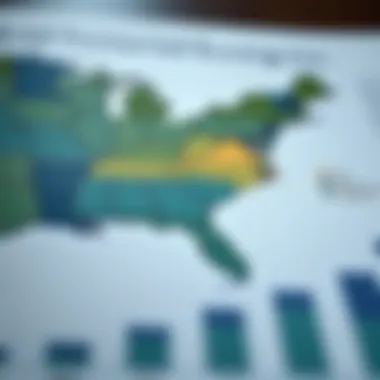 Regional Variations in Financial Advisor Earnings Map showcasing regional variations in advisor earnings